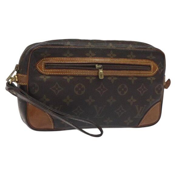 LOUIS VUITTON Monogram Marly Dragonne GM Clutch Bag M51825 LV Auth BA3368 - Picture 1 of 16